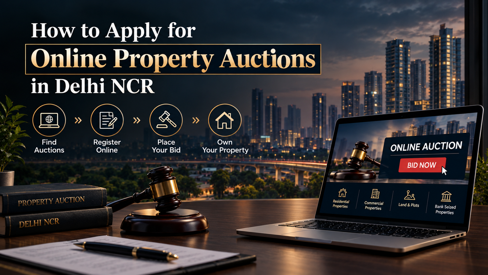 How to Apply for Online Property Auctions in Delhi NCR