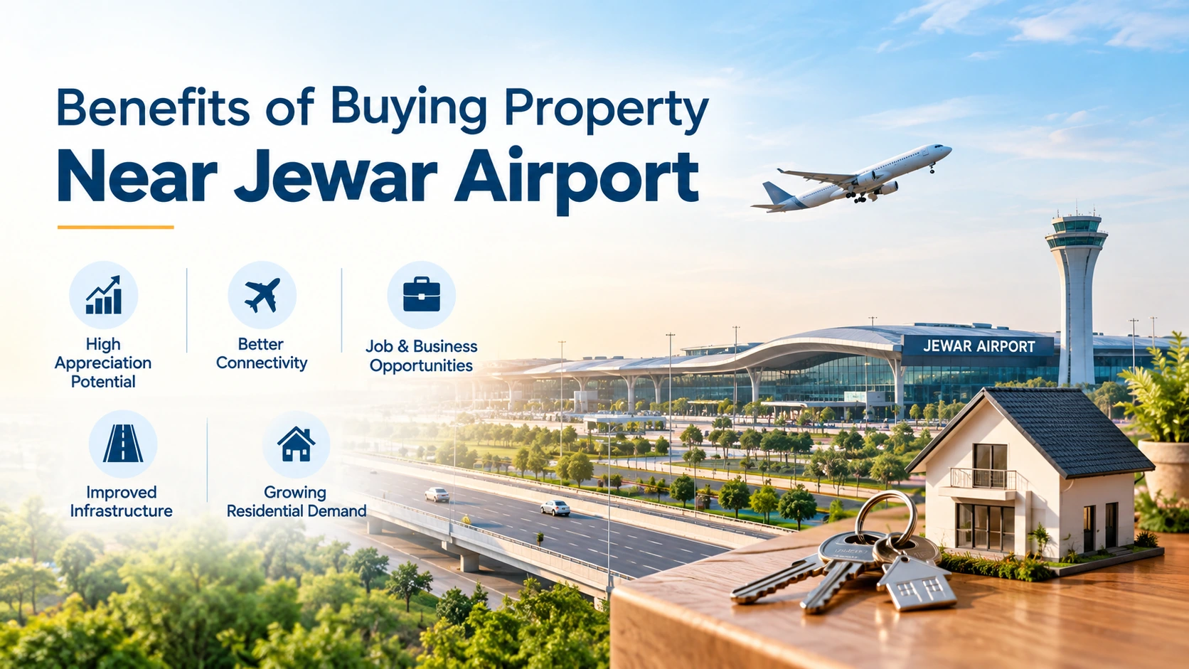 Benefits of Buying Property Near Jewar Airport