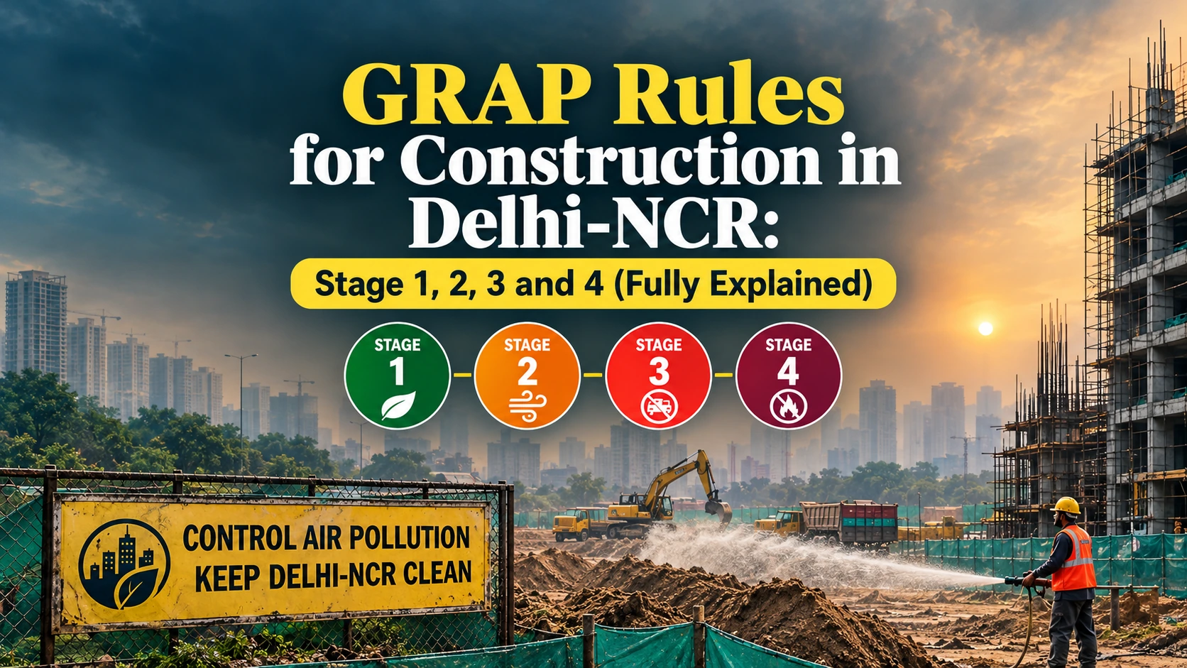 GRAP Rules for Construction in Delhi-NCR: Stage 1, 2, 3 and 4 Explained