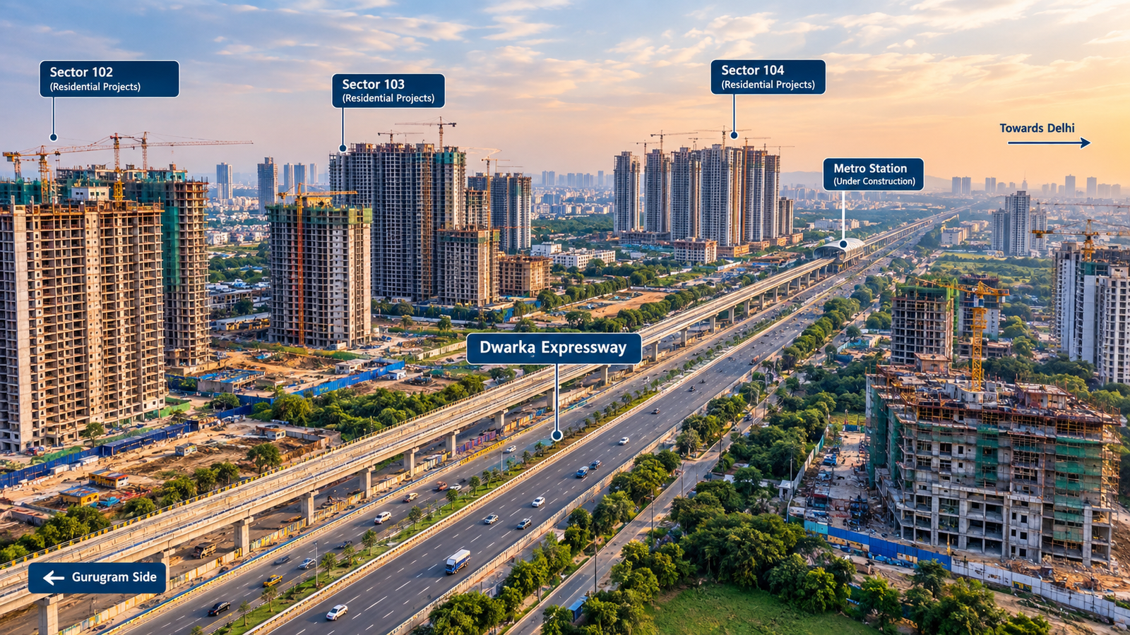 Dwarka Expressway's Missing Piece: What the September 2026 Service-Road Completion Means for Property Values